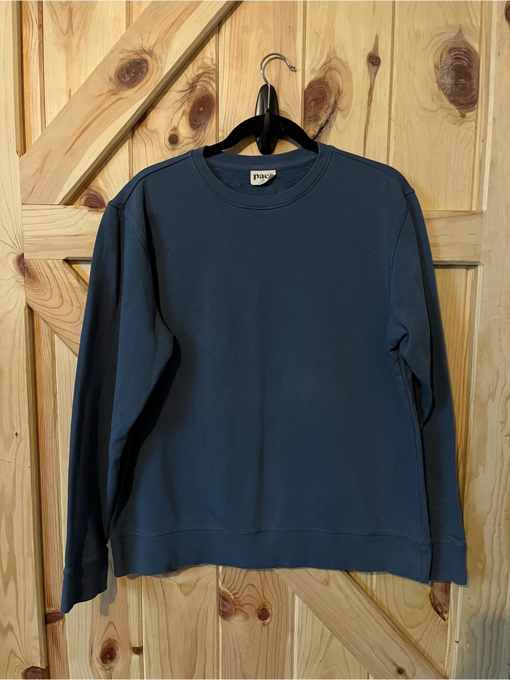 Pact Men’s Blue Sweater 100% Organic Cotton